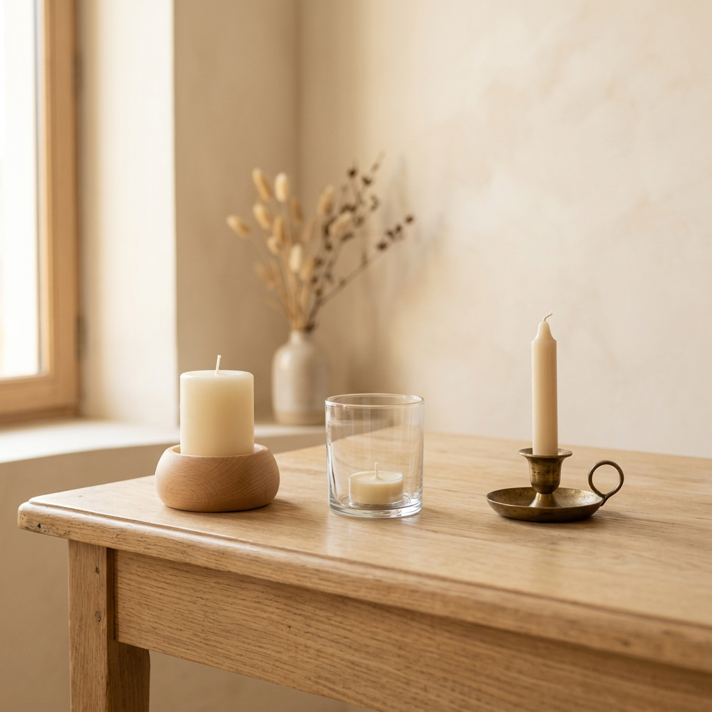 Image d’ambiance pour la collection Bougeoirs et photophores
