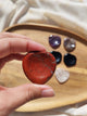 Pierre anti-stress cœur quartz rose pierre naturelle tenue en main