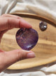 Pierre anti-stress cœur améthyste violette pierre naturelle tenue en main