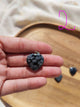Pendentif Cœur Obsidienne Flocon de Neige – Pierre naturelle